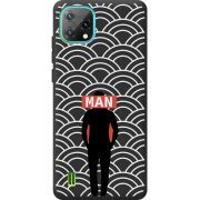 Чорний чохол BoxFace Blackview Oscal C60 Man Pattern