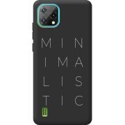 Чорний чохол BoxFace Blackview Oscal C60 Minimalistic