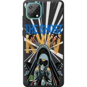 Чорний чохол BoxFace Blackview Oscal C60 Привид Києва в дії