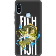 Черный чехол Uprint Xiaomi Redmi Note 5 / Note 5 Pro Fish