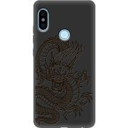 Черный чехол Uprint Xiaomi Redmi Note 5 / Note 5 Pro Chinese Dragon