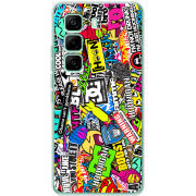 Чохол BoxFace Infinix Hot 60 Pro Multicolored Inscriptions