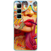Чохол BoxFace Infinix Hot 60 Pro Yellow Girl Pop Art