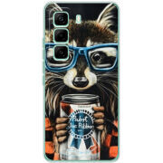 Чохол BoxFace Infinix Hot 60 Pro Енот с банкой