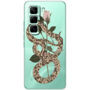 Прозорий чохол BoxFace Infinix Hot 60 Pro Glamor Snake
