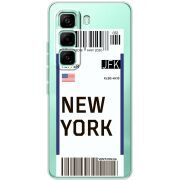 Прозорий чохол BoxFace Infinix Hot 60 Pro Ticket New York