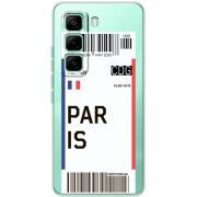 Прозорий чохол BoxFace Infinix Hot 60 Pro Ticket Paris