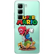 Прозорий чохол BoxFace Infinix Hot 60 Pro Super Mario
