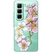 Прозорий чохол BoxFace Infinix Hot 60 Pro Cherry Blossom