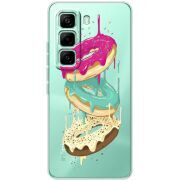 Прозорий чохол BoxFace Infinix Hot 60 Pro Donuts