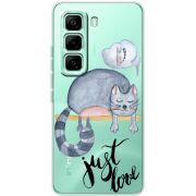 Прозорий чохол BoxFace Infinix Hot 60 Pro Just Love