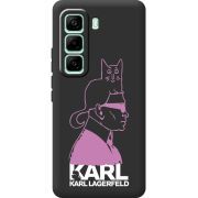 Чорний чохол BoxFace Infinix Hot 60 Pro Pink Karl