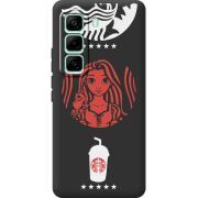 Чорний чохол BoxFace Infinix Hot 60 Pro RedWhite Coffee