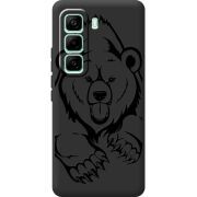 Чорний чохол BoxFace Infinix Hot 60 Pro Grizzly Bear
