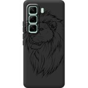 Чорний чохол BoxFace Infinix Hot 60 Pro Lion