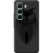 Чорний чохол BoxFace Infinix Hot 60 Pro Owl