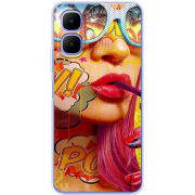 Чохол BoxFace Tecno Go 2 Yellow Girl Pop Art