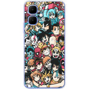 Чохол BoxFace Tecno Go 2 Anime Stickers
