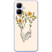 Чохол BoxFace Tecno Go 2 Flower Hands
