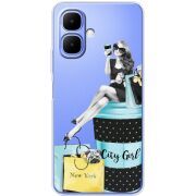 Прозорий чохол BoxFace Tecno Spark Go 2 City Girl