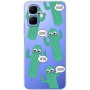 Прозорий чохол BoxFace Tecno Spark Go 2 с 3D-глазками HIYA