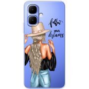 Прозорий чохол BoxFace Tecno Spark Go 2 Follow Your Dreams