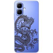 Прозорий чохол BoxFace Tecno Spark Go 2 Chinese Dragon