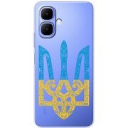 Прозорий чохол BoxFace Tecno Spark Go 2 Gold Trident