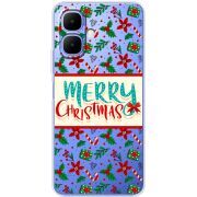 Прозорий чохол BoxFace Tecno Spark Go 2 Vintage Christmas Pattern