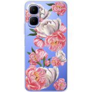 Прозорий чохол BoxFace Tecno Spark Go 2 Peony Watercolor Style