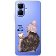 Прозорий чохол BoxFace Tecno Spark Go 2 love is in the air