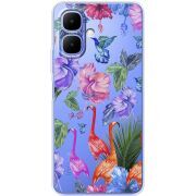 Прозорий чохол BoxFace Tecno Spark Go 2 Flamingo