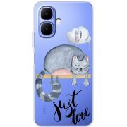 Прозорий чохол BoxFace Tecno Spark Go 2 Just Love