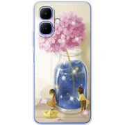 Чохол зі стразами Tecno Spark Go 2 Little Boy and Girl
