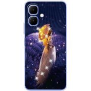 Чохол зі стразами Tecno Spark Go 2 Girl with Umbrella