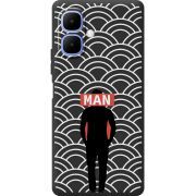 Чорний чохол BoxFace Tecno Spark Go 2 Man Pattern