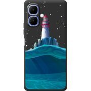 Чорний чохол BoxFace Tecno Spark Go 2 Lighthouse