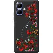 Чорний чохол BoxFace Tecno Spark Go 2 3D Ukrainian Muse