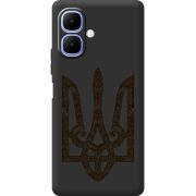 Чорний чохол BoxFace Tecno Spark Go 2 Ukrainian Trident