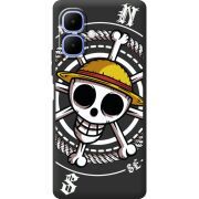 Чорний чохол BoxFace Tecno Spark Go 2 One Piece Компас