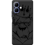Чорний чохол BoxFace Tecno Spark Go 2 Bear King
