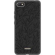 Черный чехол Uprint Xiaomi Redmi 6A Leaves