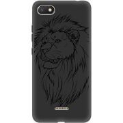 Черный чехол Uprint Xiaomi Redmi 6A Lion