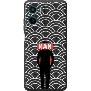 Чорний чохол BoxFace Motorola G06 Man Pattern