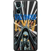 Чорний чохол BoxFace Motorola G06 Привид Києва в дії