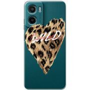 Прозорий чохол BoxFace Motorola G06 Wild Love