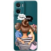 Прозорий чохол BoxFace Motorola G06 Super Mama