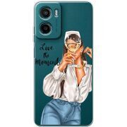 Прозорий чохол BoxFace Motorola G06 Live The Moment