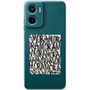 Прозорий чохол BoxFace Motorola G06 Amor Amor