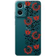 Прозорий чохол BoxFace Motorola G06 Ethno Ornament